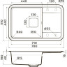Мойка OMOIKIRI TASOGARE 78-GR Artgranit/Leningrad grey 4993748