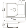 Мойка OMOIKIRI YONAKA 65-PA Artgranit/пастила 4993344