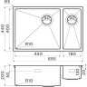 Мойка OMOIKIRI TAKI 69-2-U/IF SIDE IN-L 4997049
