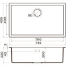 Мойка OMOIKIRI YAMAKAWA 75T-U/I-CH Tetogranit/шампань 4993466